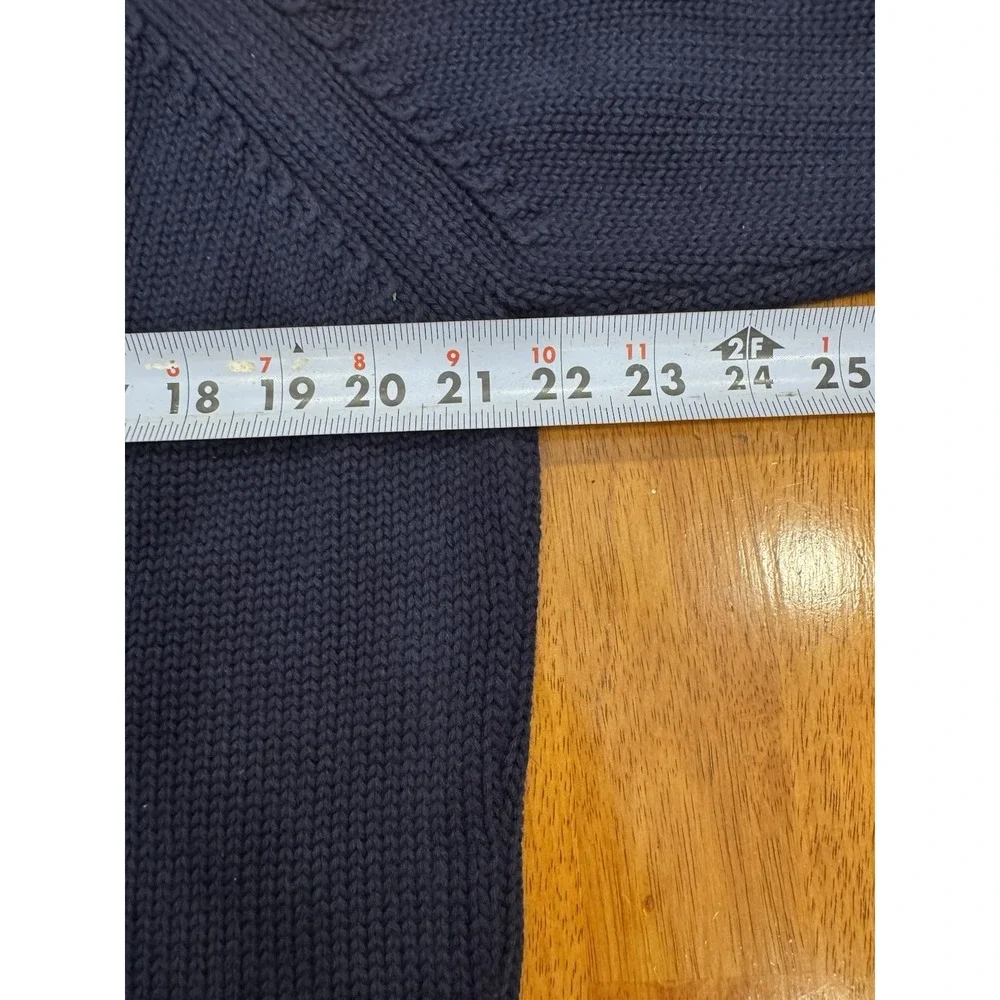 Panerai Roll Neck Sweater Blue Knit 100% Cotton Men's